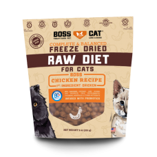 Boss Cat Freeze Dried Raw Diet Chicken Recipe 255g, 579027, cat Freeze Dried, Boss Cat, cat Food, catsmart, Food, Freeze Dried